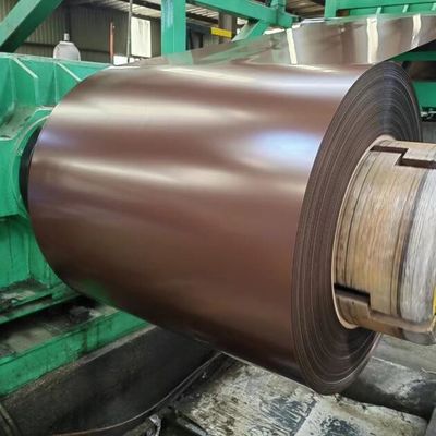 شراء ISO9001 اللون المطلي لفائف الصلب Ppgi لفائف الصلب المجلفن Z40-180g / M2 طلاء online manufacture