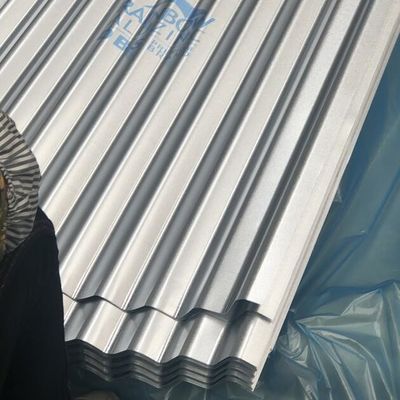 Dx51d 0.18 * 900 * 2000MM ألواح السقف المعدني من الزنك شكل الموجة