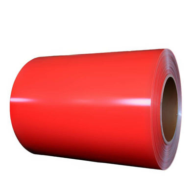 3003 H24 اللون الأحمر Pvdf لفائف ورق الألومنيوم للحائط الستار